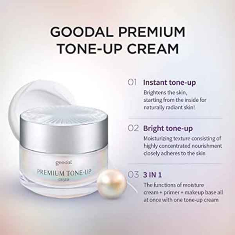 Goodal Premium Tone-Up Cream (3-In-1)