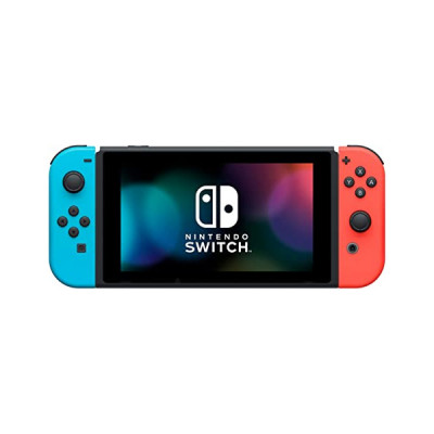 Nintendo Switch with Neon Blue and Neon Red Joy‑Con