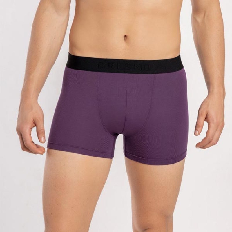 Black Cotton Blend Brief