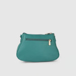 Teal Green Solid Sling Bag